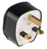 Product image for BLACK 13A MAINS TOUGHPLUG,13A FUSE