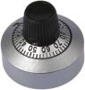 Product image for 11 turn silver dial,21mm Lx25.4mm dia