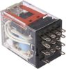 Product image for 4PDT plug-in relay,5A 24Vdc coil