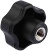 Product image for Star Knob,S/S Thru Insert,M8x15,40dia