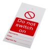 Product image for Lockout Tag "Do not switch on"