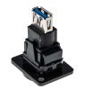 Product image for FT BLK METAL USB 3.0 B-A CSK XLR