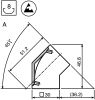 Product image for 45 DEG CONNECTOR, 40X40