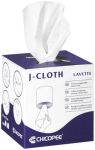 Product image for WHITE J-CLOTH 300 SHEET C/FEED ROLL-BOX