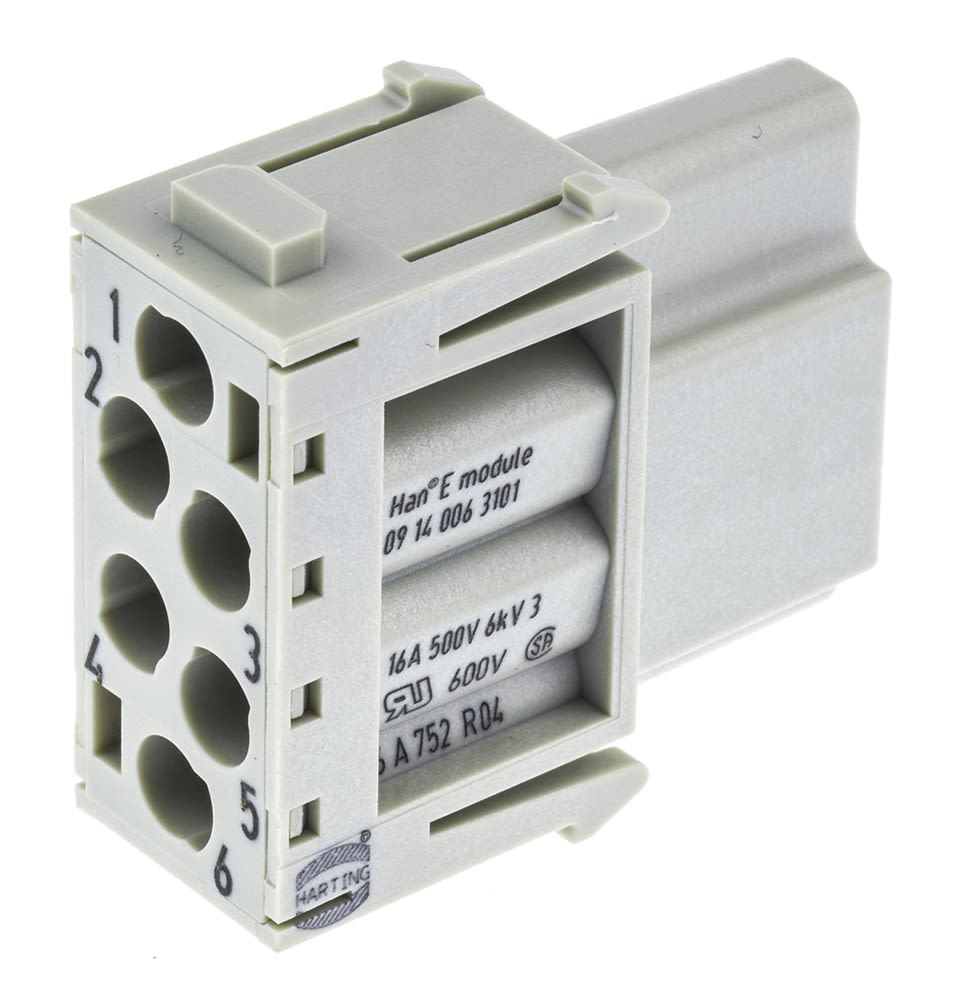 Module 6b. Разъём 45а 138 r01 Han Modular. HARTING Han Modular. 09140063101 HARTING. Han e модуль.