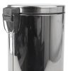 Product image for RS PRO 12L Chrome Pedal Stainless Steel Waste Bin