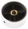 Product image for Spun finish aluminium clad knob,38mm dia