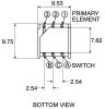 Product image for 3310Y conductive plastic pot,10K lin 9mm