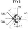 Product image for 10kΩ, Through Hole Trimmer Potentiometer 0.5W Top Adjust Vishay, T7