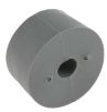 Product image for Grey screw fixing feet,19mm diax10.2mm H