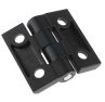 Product image for Black Zinc Alloy Hinge, 60x60x36