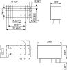 Product image for SPDT latching PCB relay, 16A 12Vdc coil