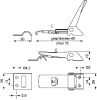 Product image for ADJUSTABLE ECCENTRIC LATCH W/CATCHPLATE