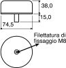 Product image for CLEAR LOW PROFILE XENON BEACON,12/24VDC