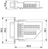 Product image for 15WAY FEMALE REWIREABLE DSUB CONT INSERT