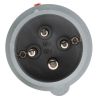 Product image for RED 3P+E IP44 POWER TOP PLUG,32A 400V