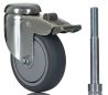 Product image for NON MARKING SWIVEL CASTOR W/BR,75MM 60KG