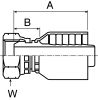 Product image for 1/4IN BSP STRAIGHT HOSE CRIMP FITTING