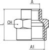 Product image for REDUCING SLEEVE 1/2-3/4