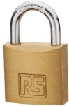 Product image for RS PRO All Weather Brass Padlock 40mm