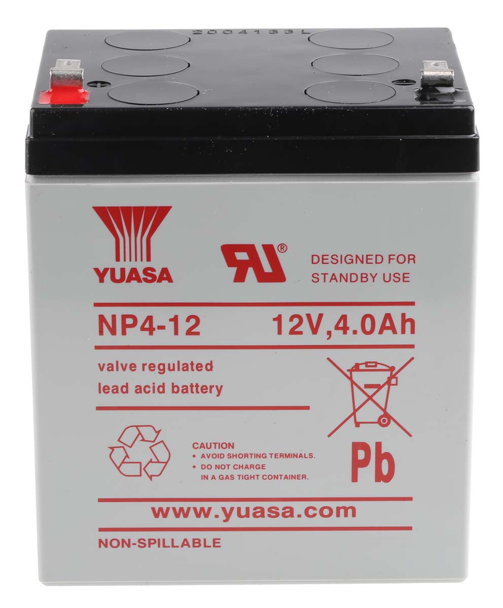 Batterie plomb AGM NP4-12 FR 12V 4Ah YUASA - Batterie(s