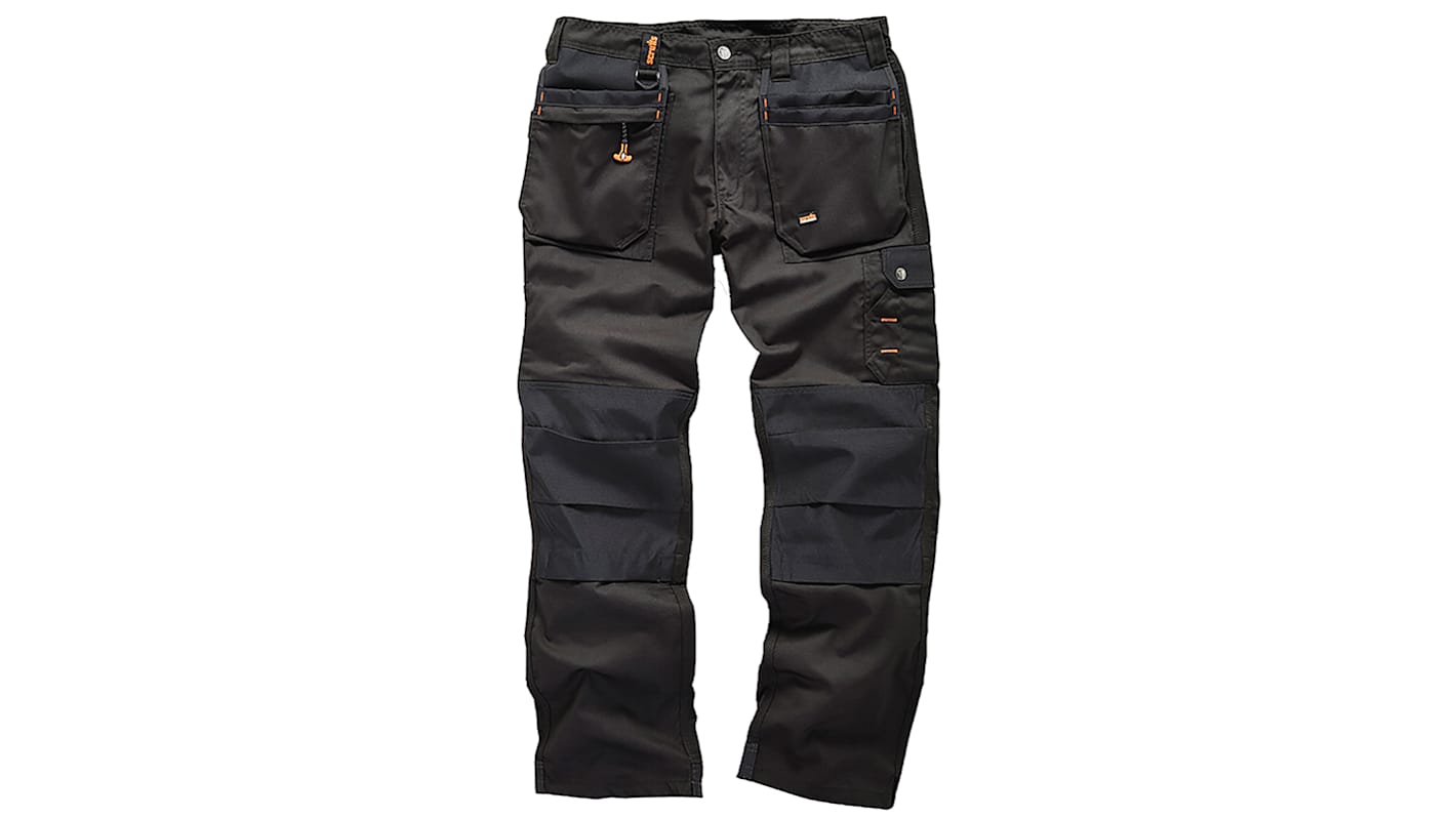 T51796 | Pracovní kalhoty pánské, délka nohavice 32in, Černá, Bavlna,  polyester, řada: Worker Plus 36in | RS