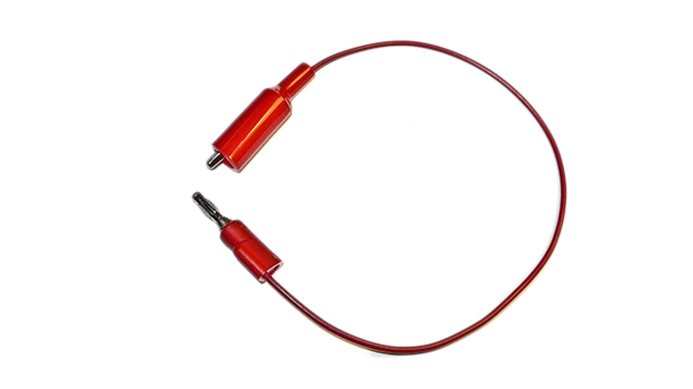 BU-2030-A-12-2 | Cable con pinza cocodrilo Mueller Electric de color  Rojo-Macho, 300V, 10A, 300mm | RS