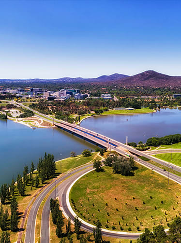 Canberra connected roads.