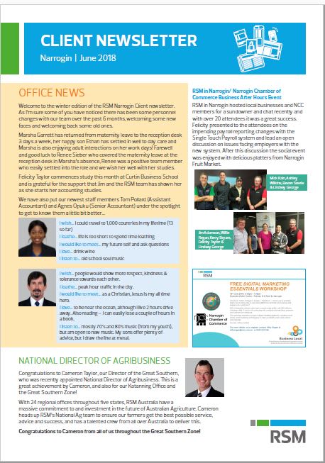 June 2018 newsletter