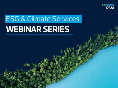 ESG & Climate Services Webinar Series