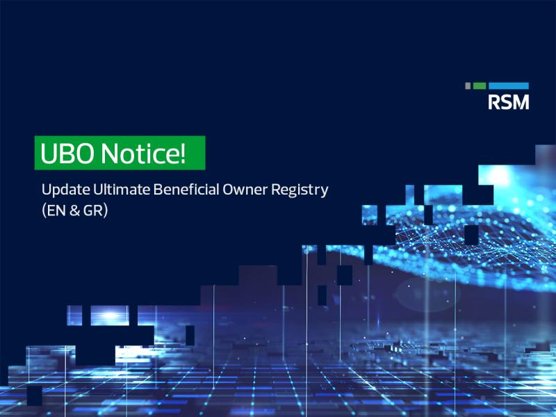 UBO Notice! Registration / Update Ultimate Beneficial Owner Registry 