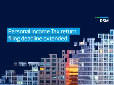 Personal Income Tax return filing deadline extended