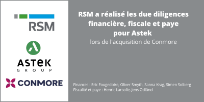 Buy-side due diligence Astek RSM 