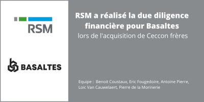 RSM a réalisé la due diligence financière pour Notus Technologies lors de l'acquisition de Benoit Chocolats
