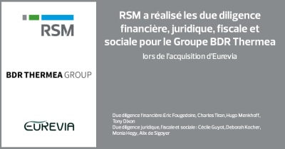 RSM a réalisé les due diligences financière et fiscale pour VCLS lors de l’acquisition de MedEngine