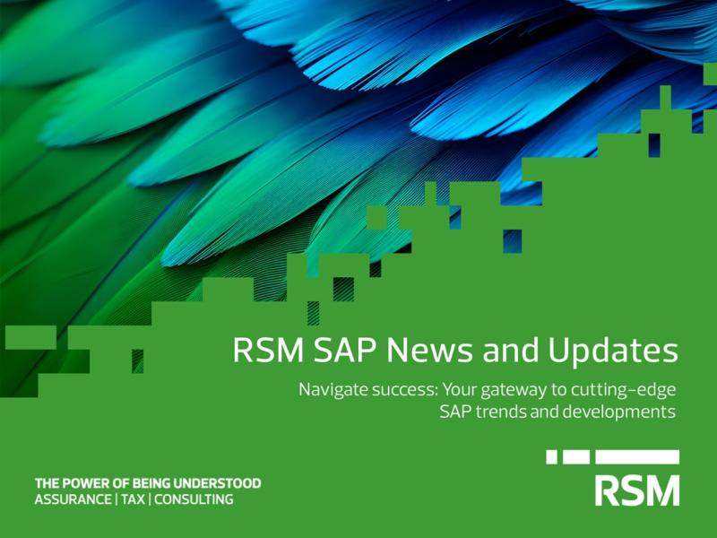 RSM SAP News and Updates