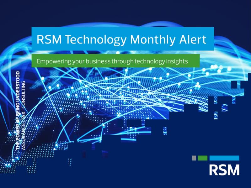 RSM Technology Monthly Alert