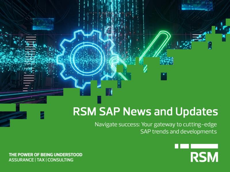 RSM SAP News and Updates