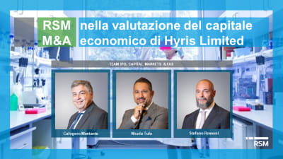 RSM con Hyris Limited nella valutazione del capitale economico