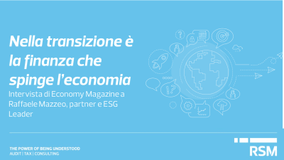 Nella transizione è la finanza che spinge l’economia