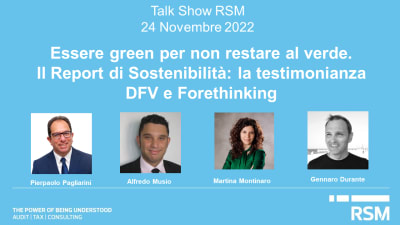 Essere green per non restare al verde – Il Report di Sostenibilità: la testimonianza di DFV e Forethinking