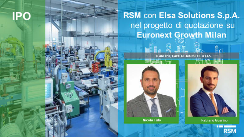 RSM S.p.A. Advisor di ELSA Solutions nell’IPO sul mercato EGM