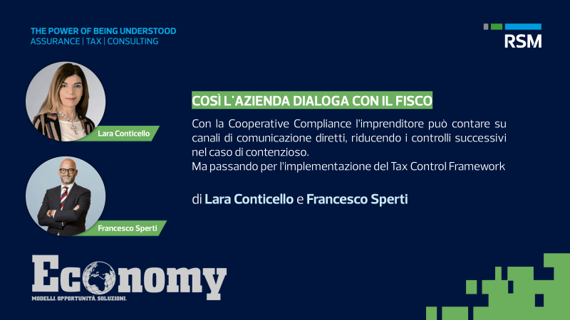 Così l'azienda dialoga con il Fisco