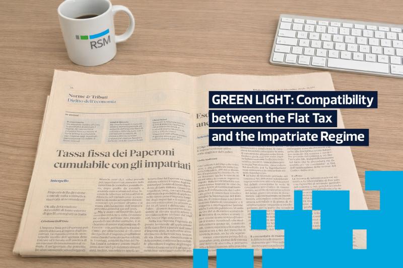 GREEN LIGHT: Compatibility between the Flat Tax and the Impatriate Regime