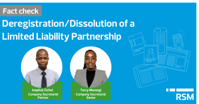 DEREGISTRATION/DISSOLUTION OF A LIMITED LIABILITY PARTNERSHIP