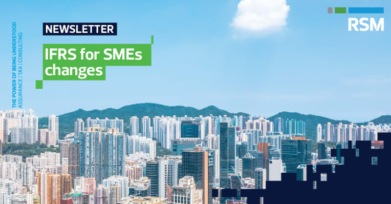 RSM EA Newsletter - IFRS for SMEs Changes