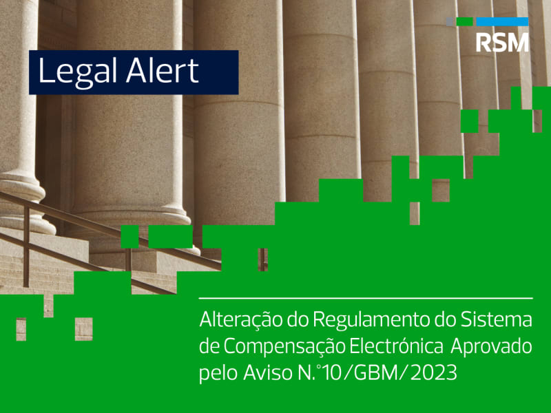 Alteração do Regulamento do Sistema de Compensação Electrónica  Aprovado pelo Aviso N.°10/GBM/2023 