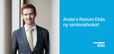 Anders Ranum Ekås ny advokat i RSM