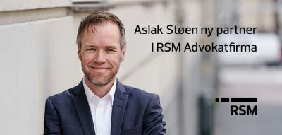 Aslak Støen ny partner i RSM Advokatfirma