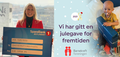 Julegavedonasjon Barnekreftforeningen